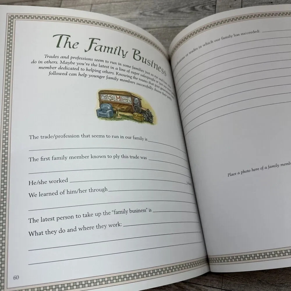 Our Family Tree A Keepsake Book Genealogy History Memory Record Book New Seasons
